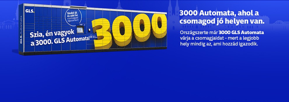 GLS Automatákban feladható és átvehető a csomagja.